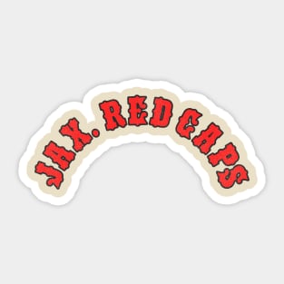 Defunct Jacksonville Red Caps Baseball Team Sticker